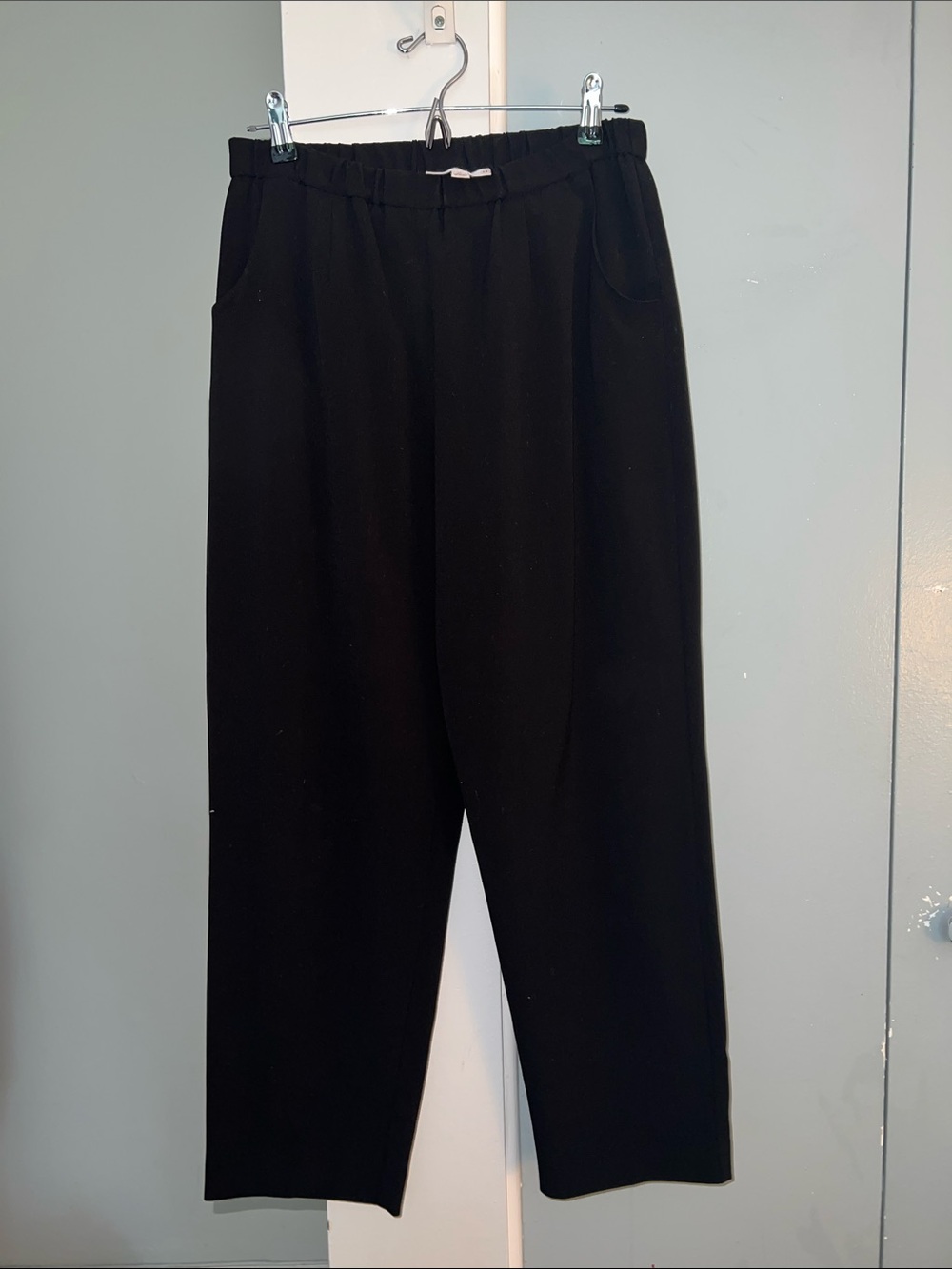 JM Collection Black Elastic-Waist Dress Pants